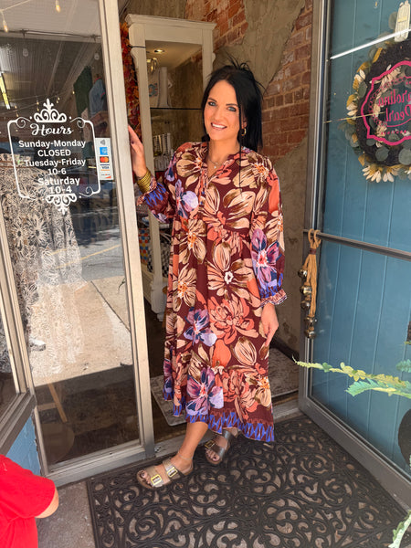 Grace Maxi Dress - Rustic/Purple