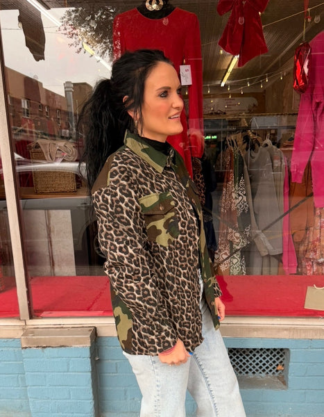 Etta Shacket - Camo/Leopard