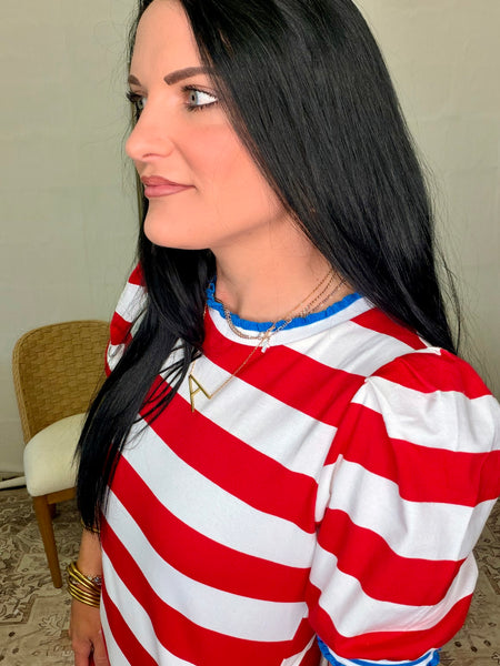 Patriotic Stipe Dress