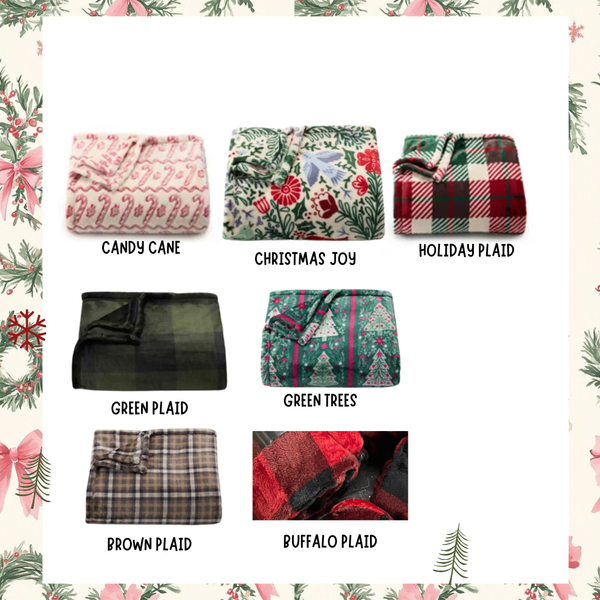 Day 8: Monogram Embroidered Blankets