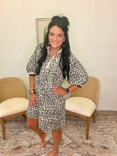 Charlotte Midi Dress- Cheetah