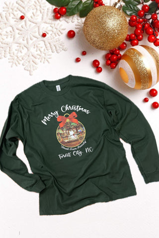 Exclusive Forest City Christmas Ornament Long Sleeve Shirt