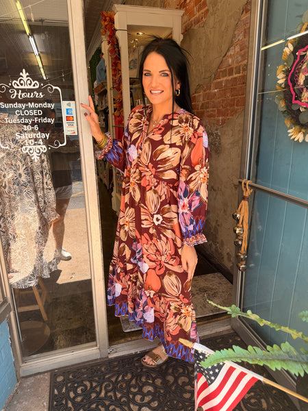 Grace Maxi Dress - Rustic/Purple