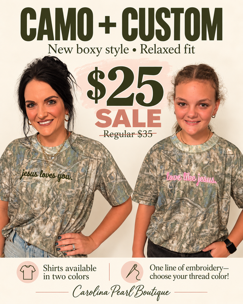 Embroidered Camo Shirt