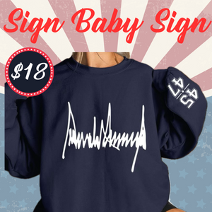 Sign Baby Sign Crewneck