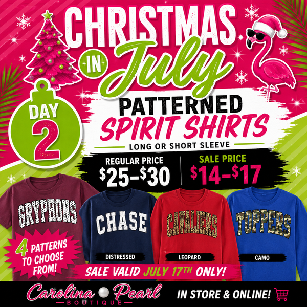 Day 2 CIJ Sale: Patterned Spirit Tees