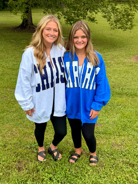 DTF Printed Cardigan Sweatshirts