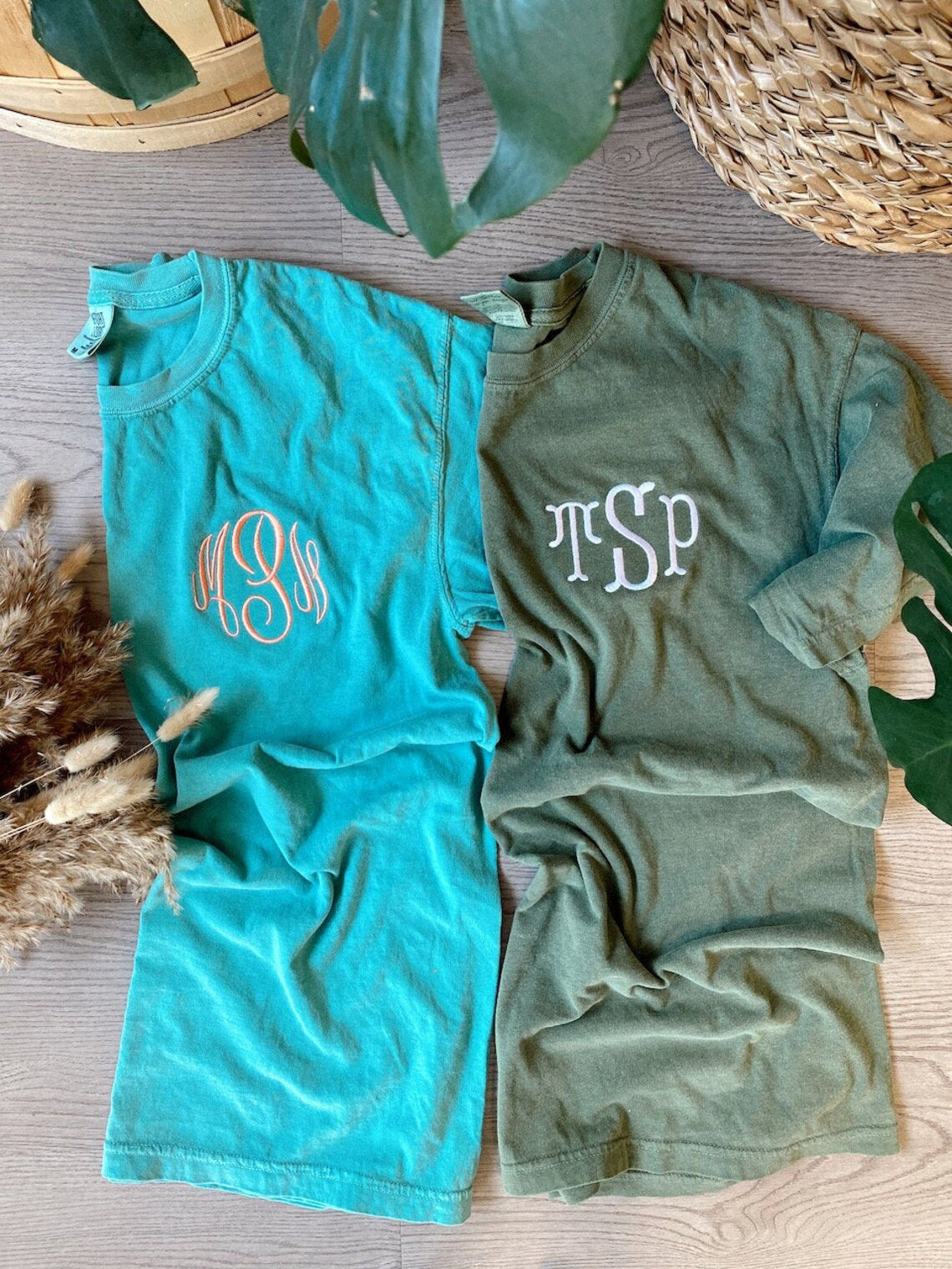 Embroidered Monogrammed Long Sleeve Tee