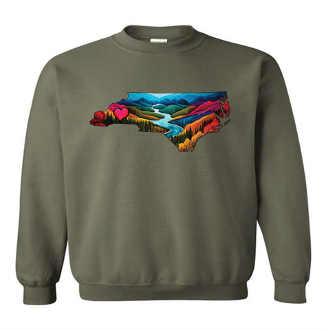 Christmas for Carolina Crewneck Sweatshirt: Proceeds Donated